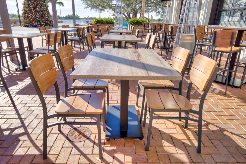 Outdoor restaurant benches sale