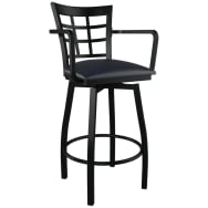 Metal Bar Stools For Restaurants With Backs Swivel Option