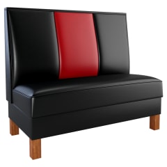 
3 Channels Booth with Wood Legs