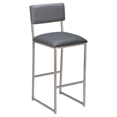 Indy Metal Bar Stool with Padded Back