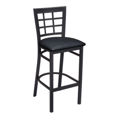 Window Back Metal Bar Stool