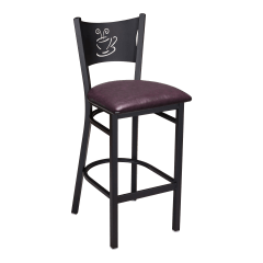 Coffee Cup Metal Restaurant Bar Stool