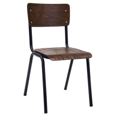 French Industrial Metal Chair