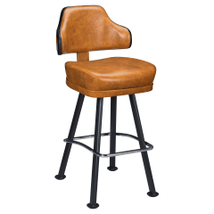 Gioco Premium Casino Bucket Bar Stool with Arched-Oval Frame