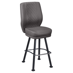 Tesoro Diamond Back Premium Bucket Bar Stool with Arched-Oval Frame