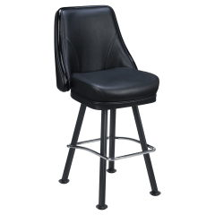 Regina Premium Casino Bucket Bar Stool with Arched-Oval Frame