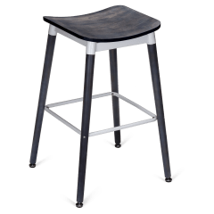 Slate White Backless Bar Stool