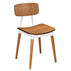 Slate White Metal Restaurant Chair
