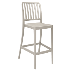 Miles Slat Back Outdoor Resin Bar Stool
