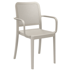 Rowan Perforated Outdoor Resin Armchair