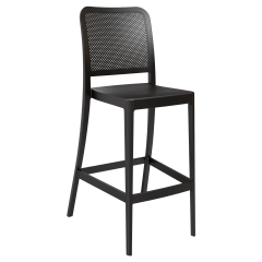 Rowan Perforated Outdoor Resin Bar Stool