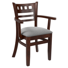 Premium US Made American Back Wood Chair with Arms 