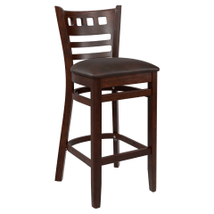 Premium US Made American Back Wood Bar Stool