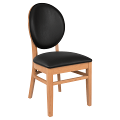 Premium Lorenzo Wood Chair with Padded Back