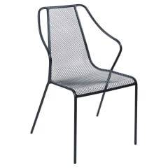 Modern Metal Mesh Patio Arm Chair