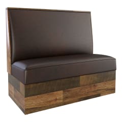 SH Reclaimed Style Plain Back Booth