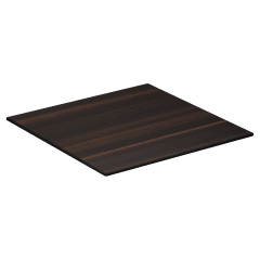 Dark Walnut Heavy Duty Outdoor Resin Table Top with Phenolic Edge