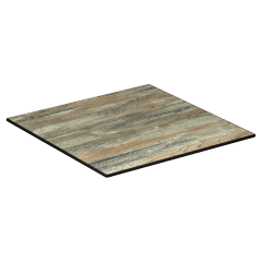 Reclaimed Walnut Heavy Duty Outdoor Resin Table Top with Phenolic Edge