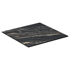 Midnight Marble Outdoor Resin Table Top with Phenolic Edge