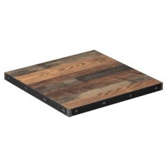 Custom Laminate Table Top with Industrial Steel Edge