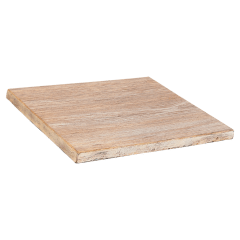 Outdoor Resin Table Top in Distressed Natural Finish