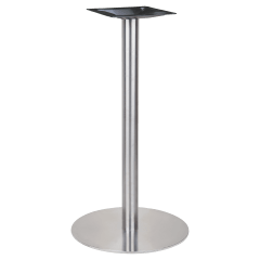 Stainless Steel Round Outdoor Table Base (Bar Height)
