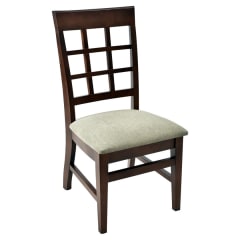 Extra High Premium Window Back Wood Chair