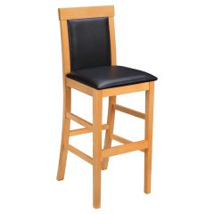 Premium Irving Upholstered Wood Bar Stool