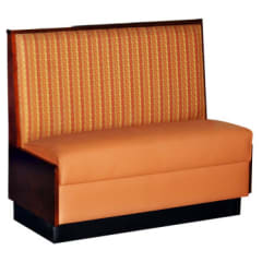 Wood Standard Booth with Padded Back