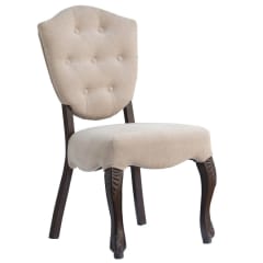 Lucy Button Tufted Back Aluminum Dining Chair