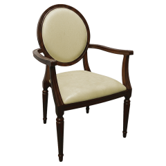 Set of 16 Premium Louis Aluminum Arm Chairs