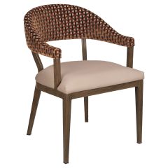 Valro Curved-Back Aluminum Chair