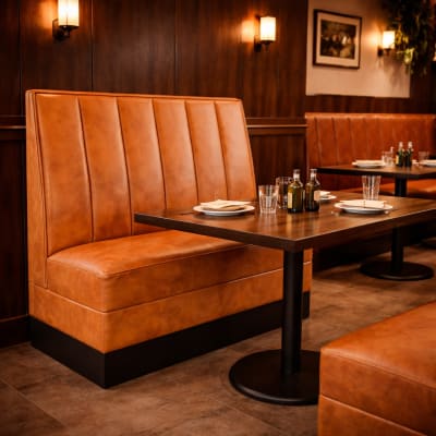 restaurant booth - vinyl padded