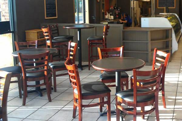 Wood ladder back chairs for restaurants