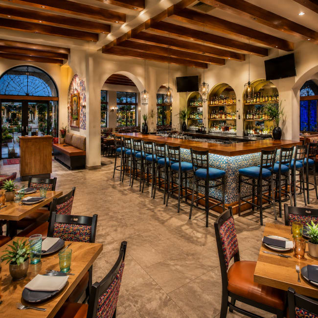 Mexican restaurant bar design