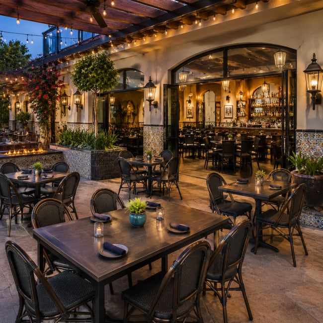 Mexican restaurant patio design
