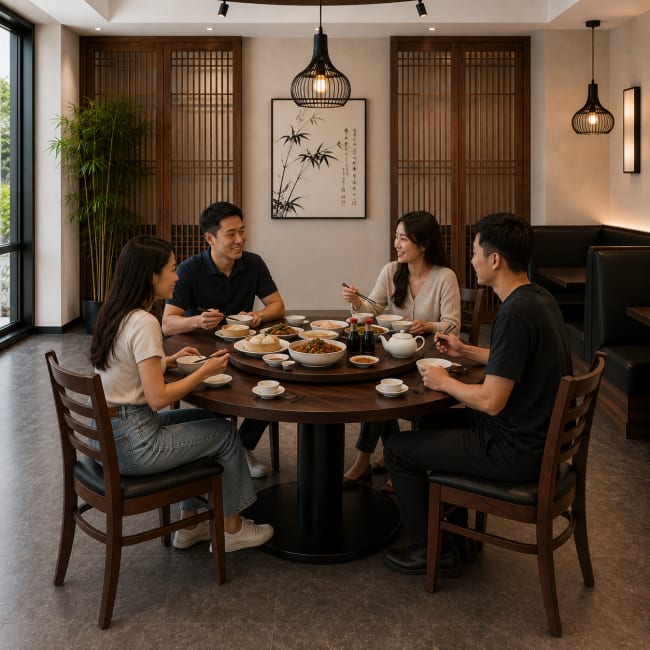 people at table