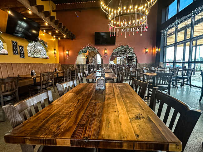 Arched wall restaurant design and hacienda style restaurant design