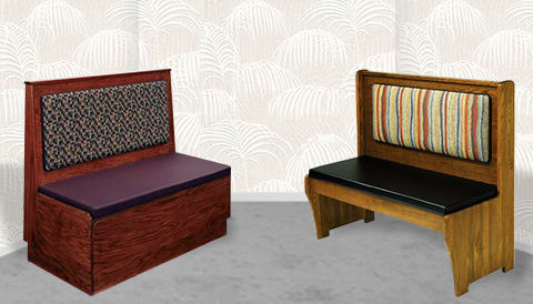 Restaurant Booths - Upholstered and Wood Custom Restaurant Booths