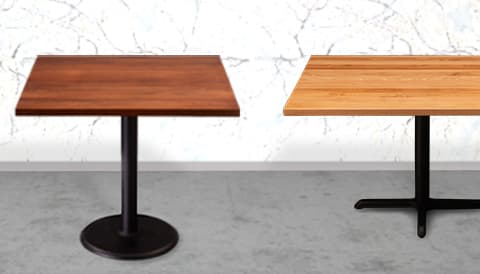 Indifference Pack to put Mathematical Restaurant Tables for Sale: Tops, Bases and Table Sets