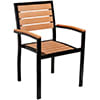Synthetic Teak Patio Chairs