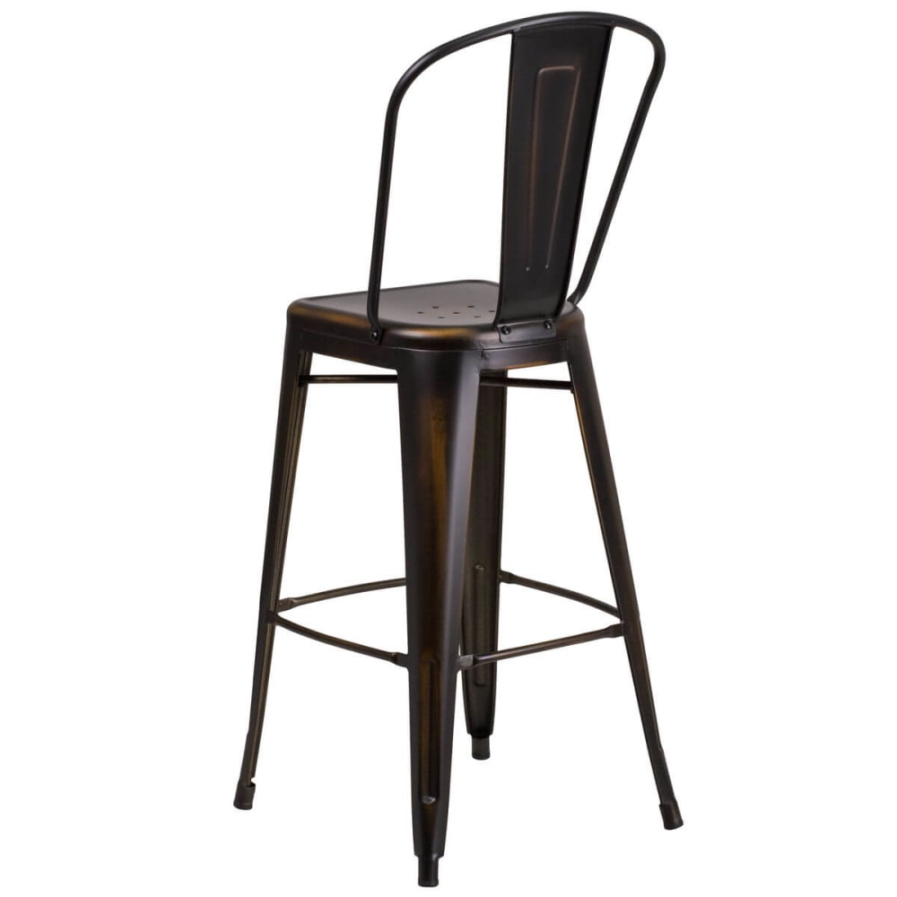 Bronze metal bar stools 2025
