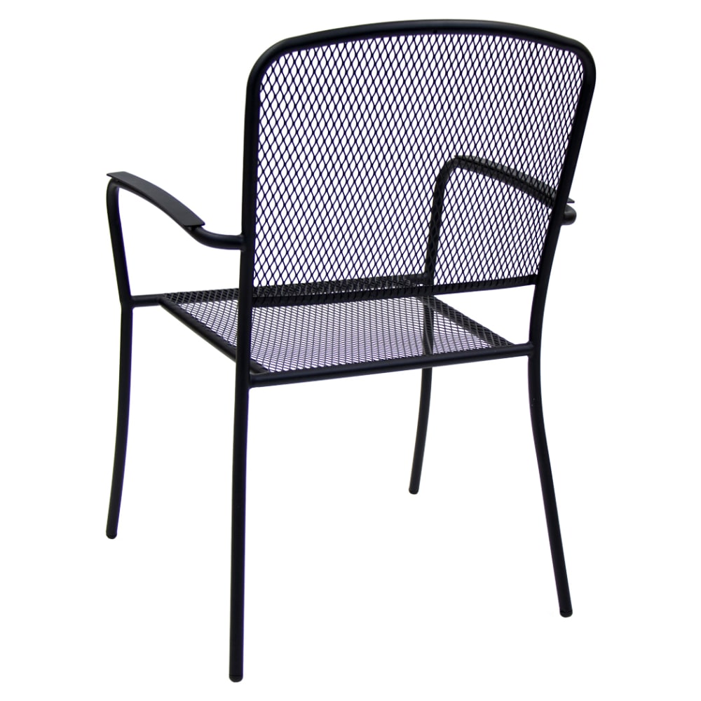 Metal Pipe Design Square Shape Cafe Bistro Semi Outdoor Chair