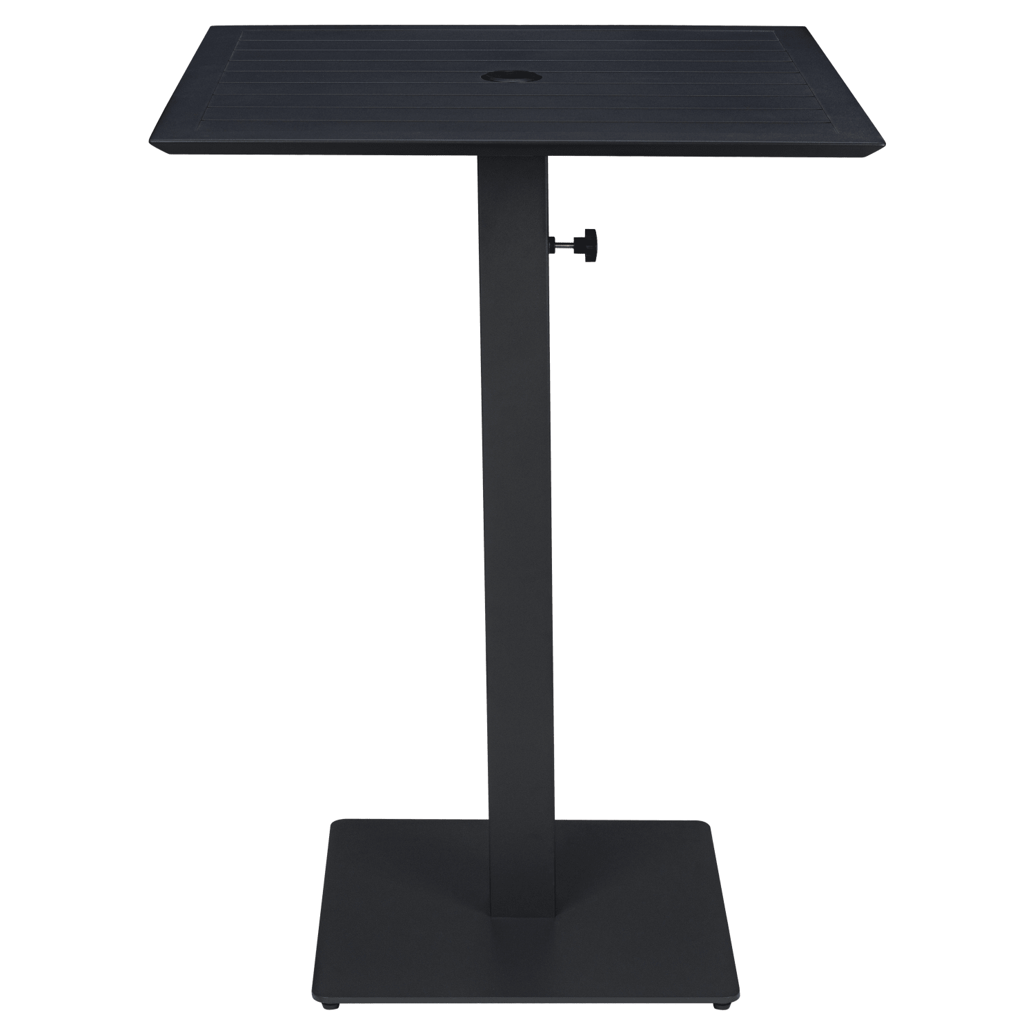 bar height patio table umbrella stand 9' Tilt Market & Base Combining durability Round Outdoor Table-Umbrella Base -