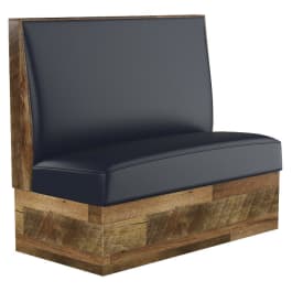 Restaurant Booth Sh Reclaimed Style Plain Back Booth