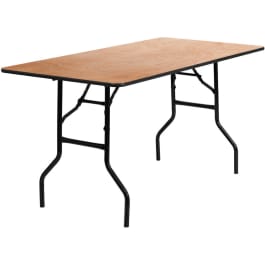 72 Square Heavy Duty Plywood Folding Banquet Table