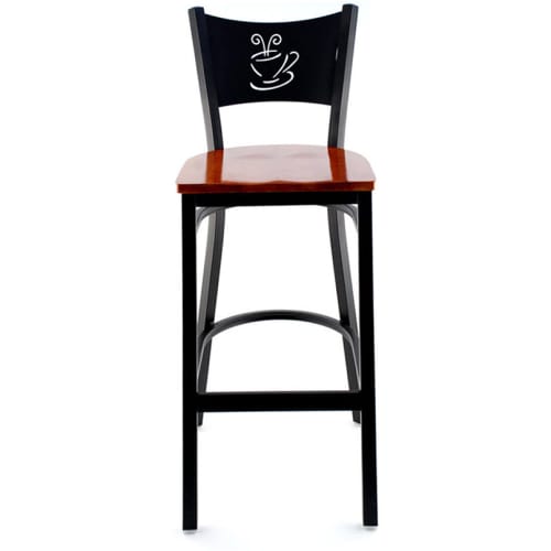 Coffee Cup Metal Restaurant Bar Stool