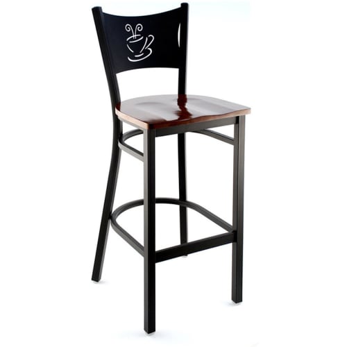 Coffee Cup Metal Restaurant Bar Stool