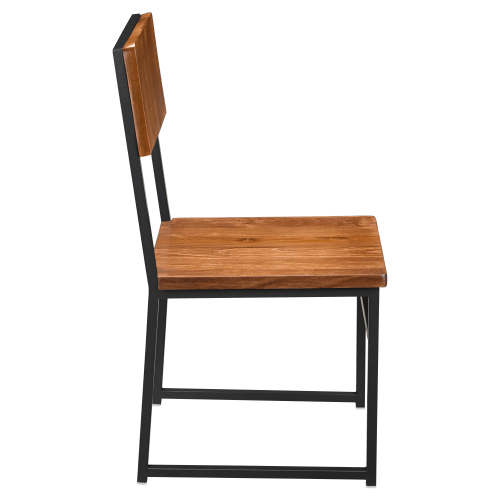 Indy Metal Chair with Wood Back