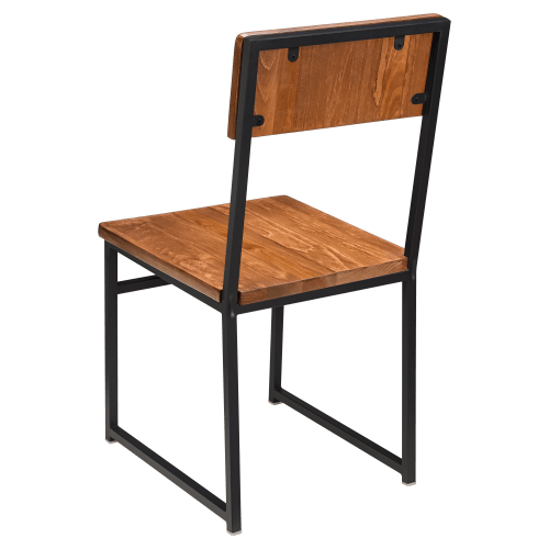 Indy Metal Chair with Wood Back